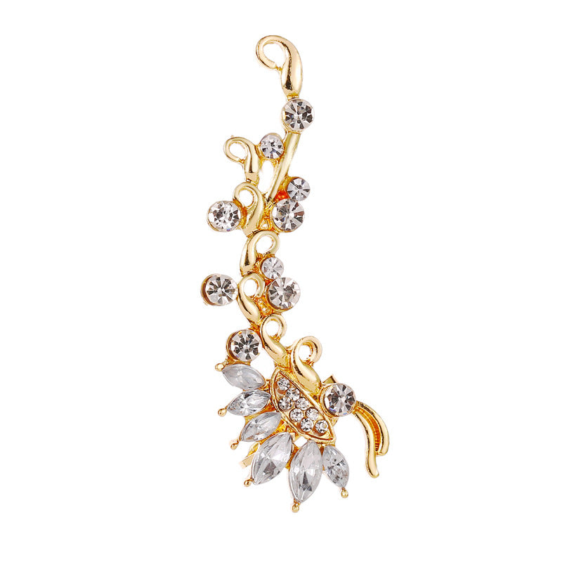 Full Crystal Butterfly Ear Clip