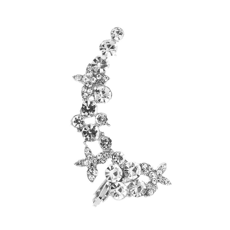Full Crystal Butterfly Ear Clip