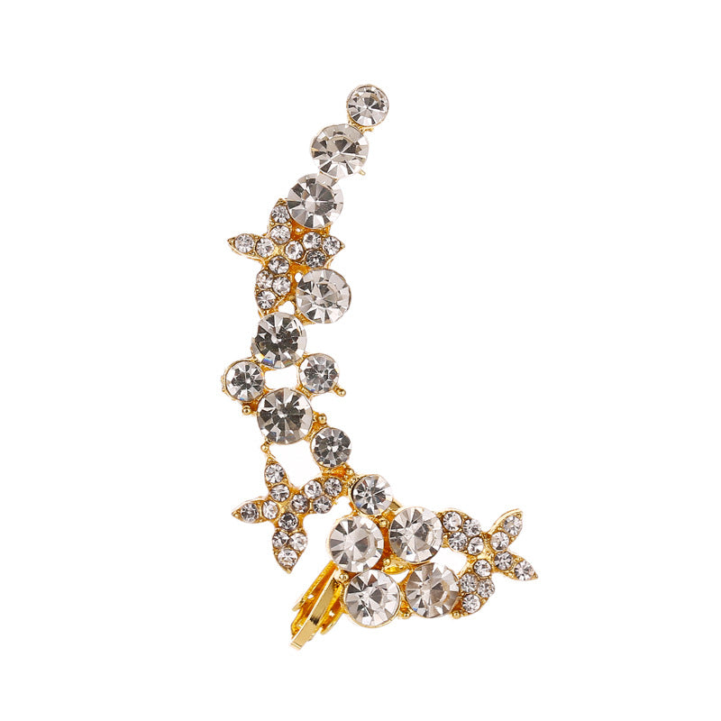 Full Crystal Butterfly Ear Clip