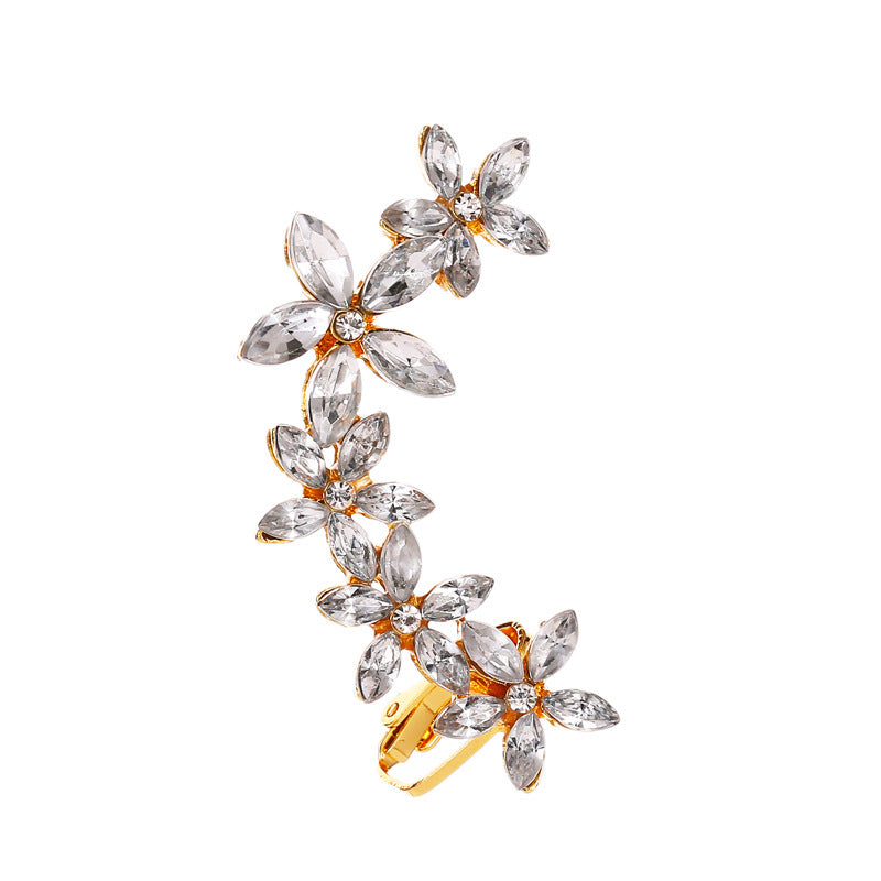 Full Crystal Butterfly Ear Clip