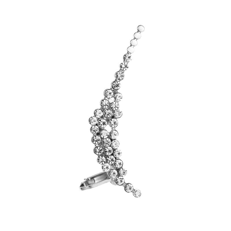 Full Crystal Butterfly Ear Clip